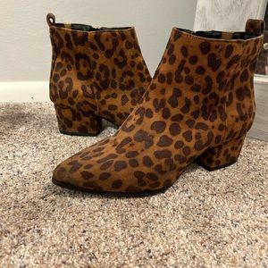 Leopard Booties from target, size 7.5